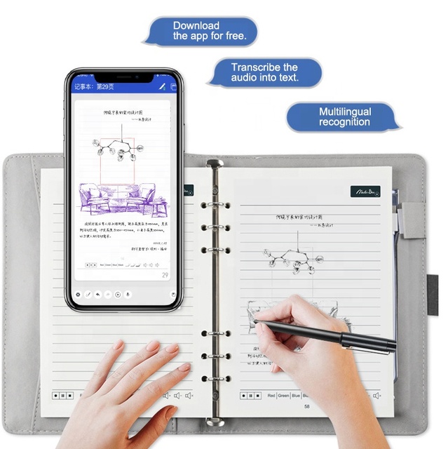 Wholesale Electronic Office Promotional Notebook Set Gift Laptops Smart Reusable Customized Notebooks With Pen Smart Notebooks