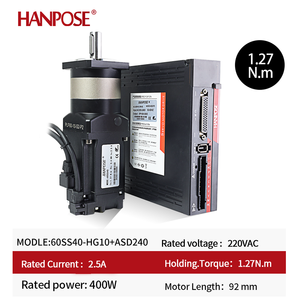 Hanpose Hochleistungs-AC-Servomotor 2,5A 1,3N.<span class=keywords><strong>m</strong></span> 60SS40-HG10-1 Präzisions-Planetengetriebe Maschine ASD240 Antrieb 400W Getriebe - Product Image 3