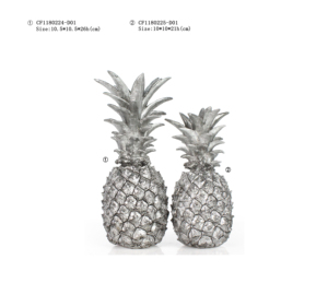 Commerci all'ingrosso 3D Ornamenti Resina Decorative Antique Finitura Ananas Oggetto Per Tavolo Decor - Product Image 3