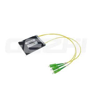 2CH Simplex Fiber ABS Box CWDM 1490 1570 Mux Module CWDM Add Drop con longitud de onda y conector personalizados