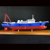 Modèle de navire de pêche miniature fait main, navire de transport, modèle logistique O.A.S Ocean Artwork personnalisable, modèle de bateau de pêche Yangan de 100 cm