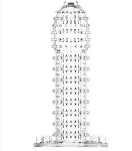 Wiederverwendbares klares Silikon-Kondom für Männer 20 cm, Sexspielzeug-Kondome für den Mann - Product Image 1