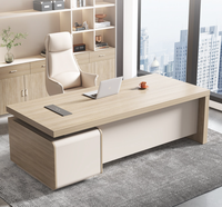 Nouvel ensemble de bureau et chaise de direction en bois, simple, moderne et durable, avec design écologique et tiroir de rangement pour dossiers