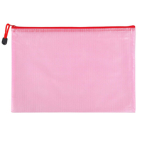 Pochette zippée en maille PVC imperméable format lettre, pochette pour documents, pochette pour dossiers, classeurs pour l'école et le bureau