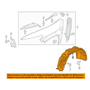 Revestimiento de Guardabarros Delantero para Jeep Cherokee 2016 2017 2018, Plástico Negro 68209680AD, Pieza de Repuesto - Product Image 5