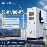 Deye GE-F60 Armoire solaire industrielle commerciale 100Kw 150Kw 200Kw en conteneur extractible, stockage de batteries BESS LiFePO4 pour usine