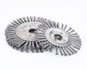5 Inch Industrial Grade Steel <b>Wire</b> <b>Brush</b> OEM M14 5/8"-11 Thread Weld Cleaning Spatter Removal Deburring - Product Image 1