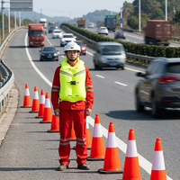 Combinaison antichute robuste avec airbag pour travaux en hauteur, vêtements de sécurité pour la construction, portée de déclenchement 2-9m, réutilisable