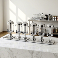 Luxe grensoverschrijdende vergulde koelkast voor sap, dranken, buffet, thee, fruitthee.