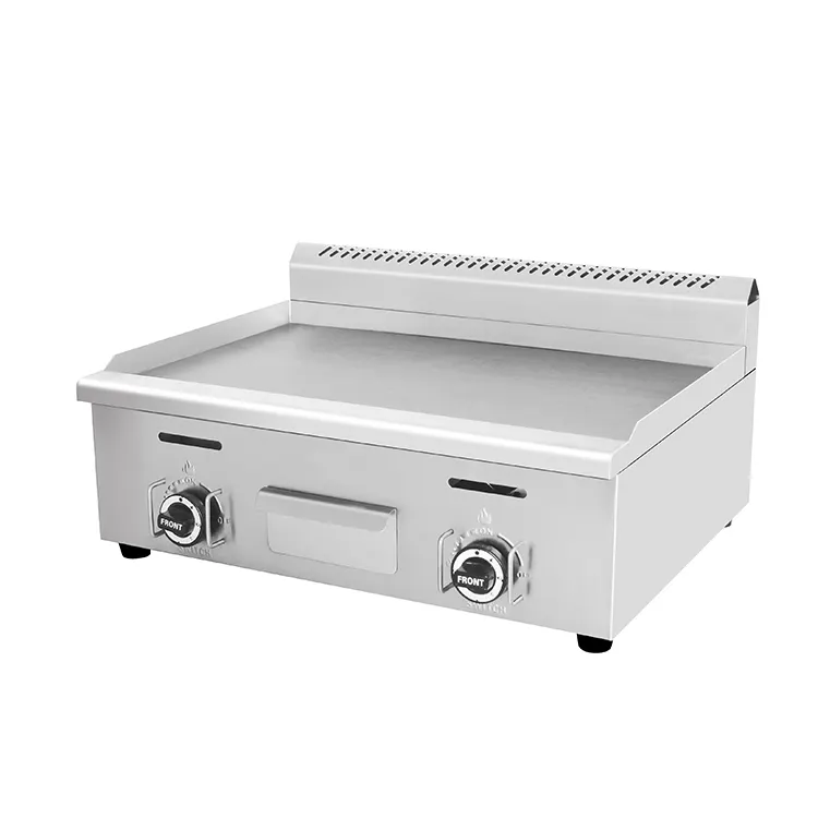 Hochwertiger Edelstahl-Gas grill Flache Platte Gas grill Gewerbliche Gas grill platte