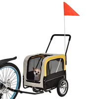 Remorque imperméable pliable de bicyclette de chien de côté dur de la meilleure qualité résistante avec la couverture de siège