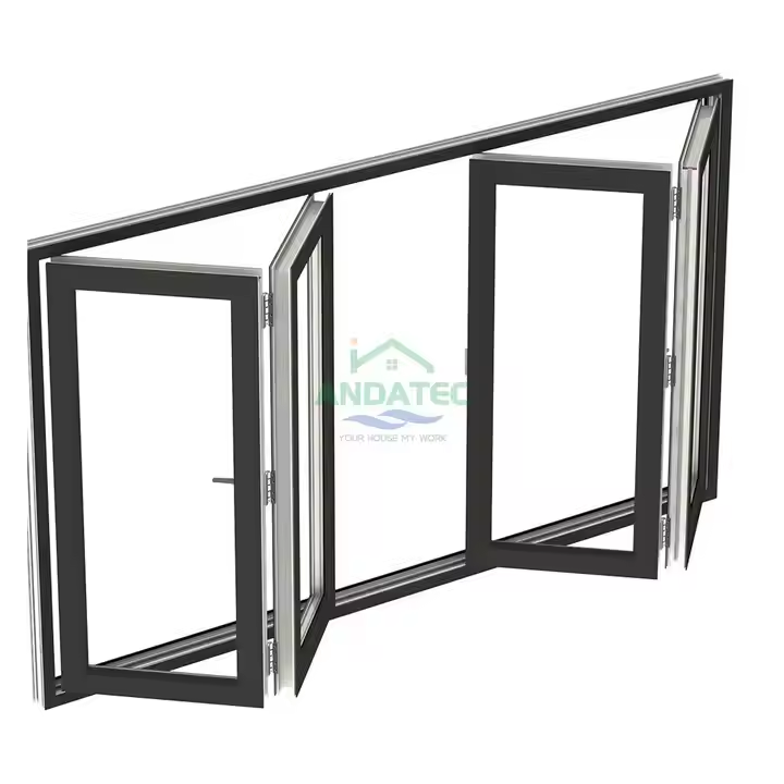 Double Glazed Aluminum Folding Window with