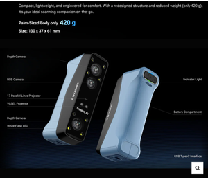 SHINNING 3D EINSTAR 2 Kabelloser 3D-Scanner Vollfarbige Erfassung Outdoor-tauglich USB/WLAN PLA Neu 1 Jahr Garantie - Product Image 4