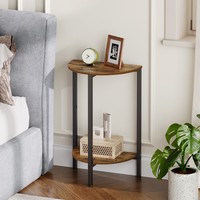 Vente en gros de tables d'appoint demi-lune, table d'appoint demi-ronde de marque HOOBRO, tables de lampe d'appoint demi-cercle pour salon chambre à coucher