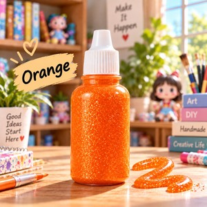 Colle pailletée colorée à faible viscosité, non toxique, pour les arts et l'artisanat, colle pailletée multicolore - Product Image 1
