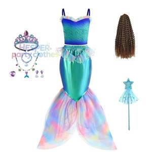 HP 2026 Nuevo Conjunto de Ropa Infantil de Sirena, 2 Piezas, Diseño Original (ODM/OEM), Disfraz de Ariel para Niñas - Product Image 1