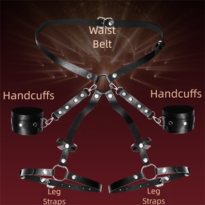 Scarletsin Costume <span class=keywords><strong>BDSM</strong></span> in Pelle Senza Schienale con Halter e Apertura all'Inguine Impermeabile - Product Image 2