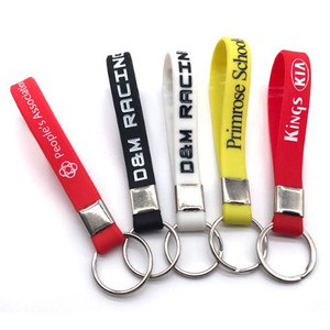 2021 Cheap Sell Any of Customized logo Text Silicone Keychain - Product Image 1