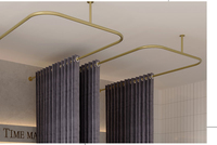 Rideau de porte personnalisé pour boutique de mariée, cloison de séparation pour lit de beauté, rideaux pour magasin de vêtements, cabine d'essayage en U, cabine d'essayage en L
