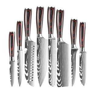 Ioko đầu bếp slicing Sushi bít tết Santoku dao 4cr13 lưỡi thép không gỉ pakkawood Nhật Bản phong cách nhà Bếp <span class=keywords><strong>Knife</strong></span> Set - Product Image 1