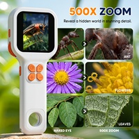 Nouveauté : Microscope numérique de poche Inskam 392, grossissement 500x, mise au point manuelle, pour usage éducatif des enfants