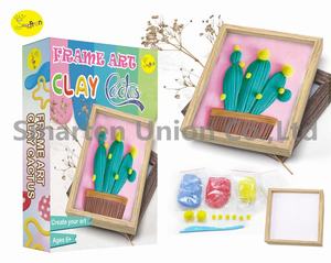 ชุดทำกรอบรูปดินปั้นไม้ DIY ลายกระบองเพชร - Product Image 1