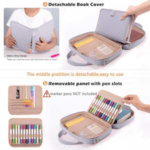 Free sample High-quality Bible <b>Cover</b> Carrying Case Church Bag with Shoulder Strap and <b>Water</b> <b>Bottle</b> Pocket, Source Factory - Product Image 3