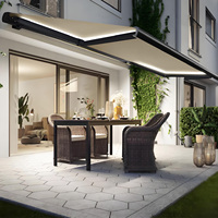 Pare-soleil Cassette complète auvent de véranda extérieur auvent rétractable auvent de toit pliant extérieur motorisé