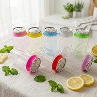 Bouteilles et pots en PET de 90 ml et 135 ml pour bonbons, biscuits, fleurs gélifiées, 3,5 g et 7 g, avec boîte