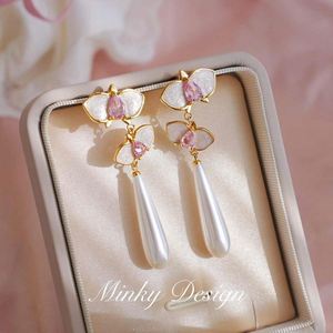 Pendientes Largos Vintage de Estilo Chino, Modernos, Geométricos, de Aleación de Zinc con Forma de Flor, para Mujer, para Fiestas y Ocasiones Especiales - Product Image 1