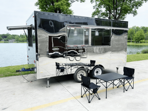 Camión de Comida Móvil ACB de Fibra de Vidrio y Aluminio con Equipamiento Completo, Carritos de Comida Pequeños para Negocios - Product Image 3