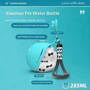 Bouteille d'eau pour chien Petop Supplier avec étui de transport, distributeur d'eau pour animaux de compagnie en acier inoxydable, <span class=keywords><strong>bol</strong></span> pliable pour la promenade, anti-fuite - Product Image 5