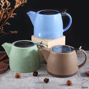 <span class=keywords><strong>Teiera</strong></span> in Ceramica <span class=keywords><strong>Rossa</strong></span> dal Design Classico con Infusore in Acciaio Inossidabile, Best Seller - Product Image 3