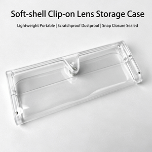 Étui à <span class=keywords><strong>lunettes</strong></span> transparent, boîte en plastique tendance, étui à <span class=keywords><strong>lunettes</strong></span> souple en PVC léger et portable, vente en gros - Product Image 1