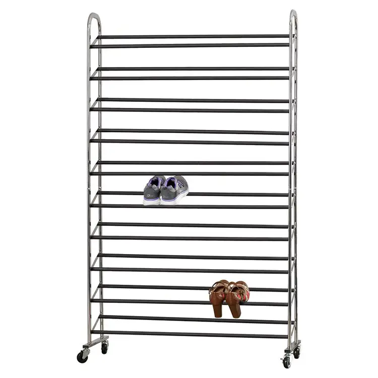 custom home metal shelf 50 pair shoe rack organizer floor 10 tier shoe rack