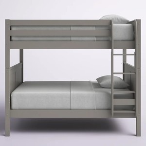 Letto a Castello per Bambini in Pino, Moderno e Semplice, Smontabile con Scala e Sponde di Sicurezza, Salvaspazio, per Commercio Estero Transfrontaliero, Vendita all'Ingrosso - Product Image 2