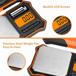 Balance numérique de précision pour bijoux 200g/0.01g avec plateau amovible, outil de mesure portable pour la maison - Product Image 4