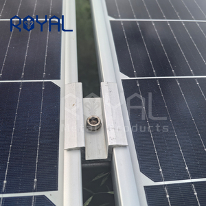 Abrazadera media de aluminio para sistema de montaje de panel solar - Product Image 1