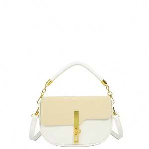 Sac bandoulière femme avec logo personnalisé, breloque, chaîne en papier kraft lavable et chaîne - Product Image 5