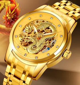 Montre homme skmei 9310 orologio automatico luxury dragon dial orologi meccanici orologi automatici per orologi da polso da uomo