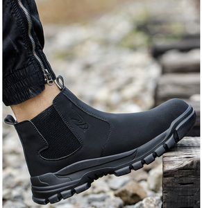 Men's High-Top Steel Toe Winter <strong>Safety</strong> Shoes-Anti-Smash Anti-Piercing for Midsole Rubber Outsole for Construction Mining Work - Product Image 1