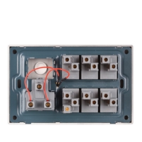 Fábrica al por mayor BS Estándar Moderno Universal PC Reino Unido pared 6 Gang interruptor multifunción accesorios para electrodomésticos