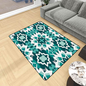 Imagen personalizada pequeña Boho 3:2 Ratio alfombra rectangular 10mm alfombra de poliéster para adolescentes hecho a máquina dormitorio sala de estar pasillo grande 1 pieza - Product Image 6