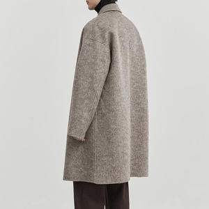 Высококачественный зимний тёплый длинный шерстяной пальто Jancoco, двубортный мужской шерстяной тренчкот на заказ - Product Image 2