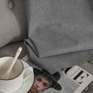 Tissu polyester occultant double face étoile en lin Vente bon marché d'usine - Product Image 1