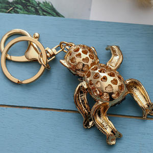 Porte-clés Gorille 3D en Alliage Incrusté de Diamants, Pendentif Clé de Voiture Fantaisie, Breloque de Sac Ludique - Product Image 3