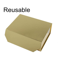Nouvelle boîte cadeau de luxe en carton rigide rose recyclé avec logo personnalisé, vente chaude, boîte à parfum noire avec fermeture magnétique et pelliculage mat