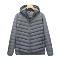 Veste en duvet pour homme sur mesure, grande taille, légère, confortable et chaude, veste à capuche en duvet, veste décontractée d'hiver, coupe-vent