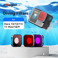 AMagisn convient aux filtres de plongée Hero 13/12/11/11 Mini/10/9, aux objectifs de protection GoPro et à une utilisation sportive