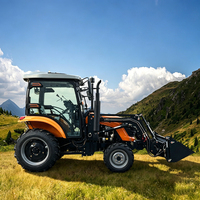 Tracteur agricole compact 4x4 50 CV YTO avec moteur diesel, système de carburant optimisé, faibles émissions, adapté aux pentes, aux pelouses et aux rizières